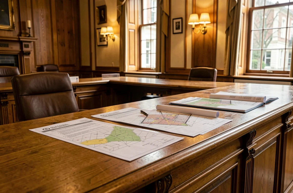Documents d'urbanisme consultés au service urbanisme d'une mairie
