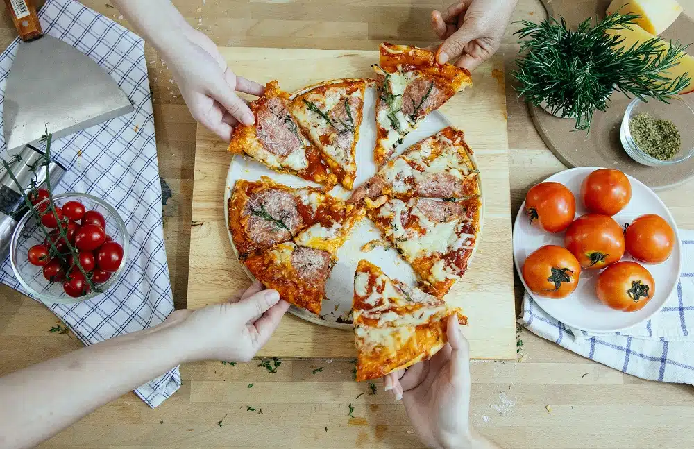 taille de pizza pour 4 personnes